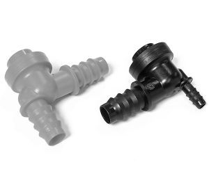 Plastic nozzle component